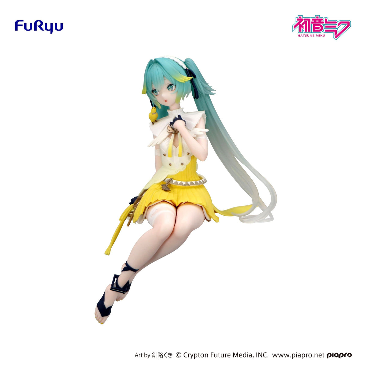 Hatsune Miku Noodle Stopper PVC Statue Canary Bird heo Exclusive 14 cm – FuRyu