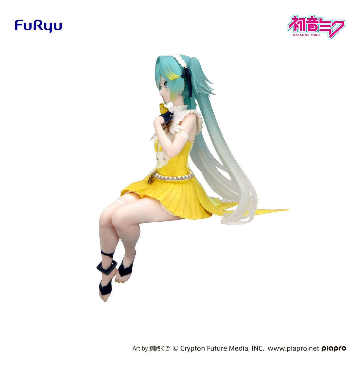 Hatsune Miku Noodle Stopper PVC Statue Canary Bird heo Exclusive 14 cm – FuRyu